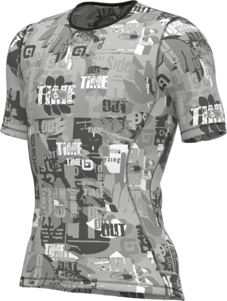 ALÉ Kurzarm Fahrrad-Shirt - INTIMO BREAK - Grau S