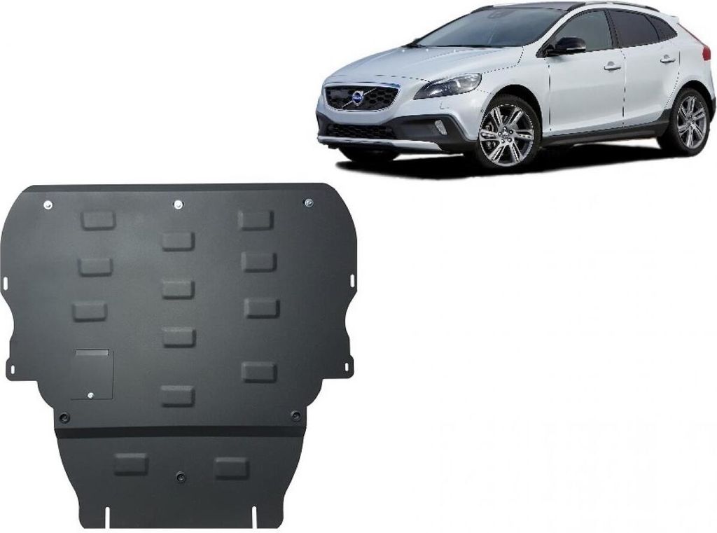 Stahl Unterfahrschutz für Motor Volvo V40