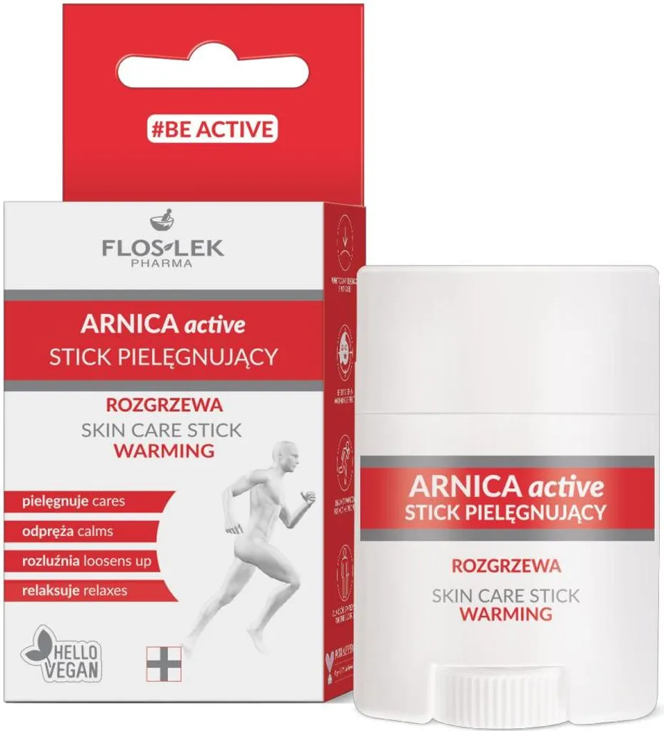 Floslek Arnica Active Stick Chauffant Nourrissant pour Muscles de 22 g