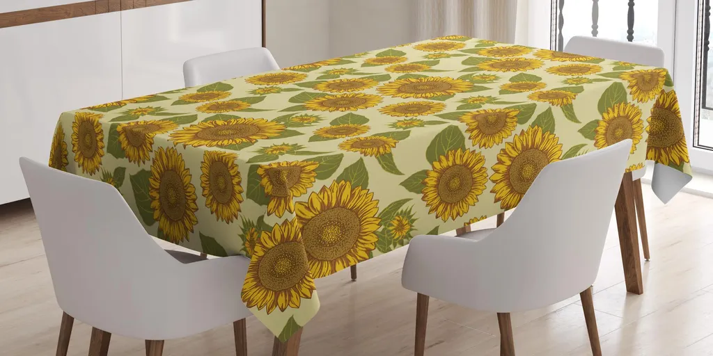 Tovaglia Girasoli Abakuhaus 140x240 Funky Style Vintage Pastello