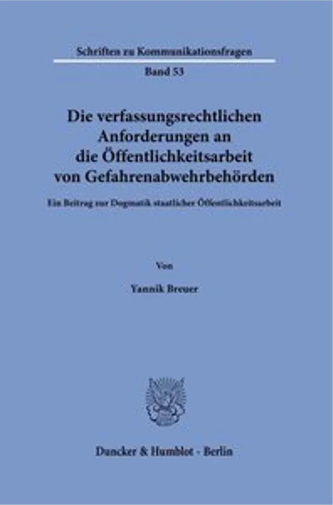 Guide pour juristes sur la communication de sécurité et droit public