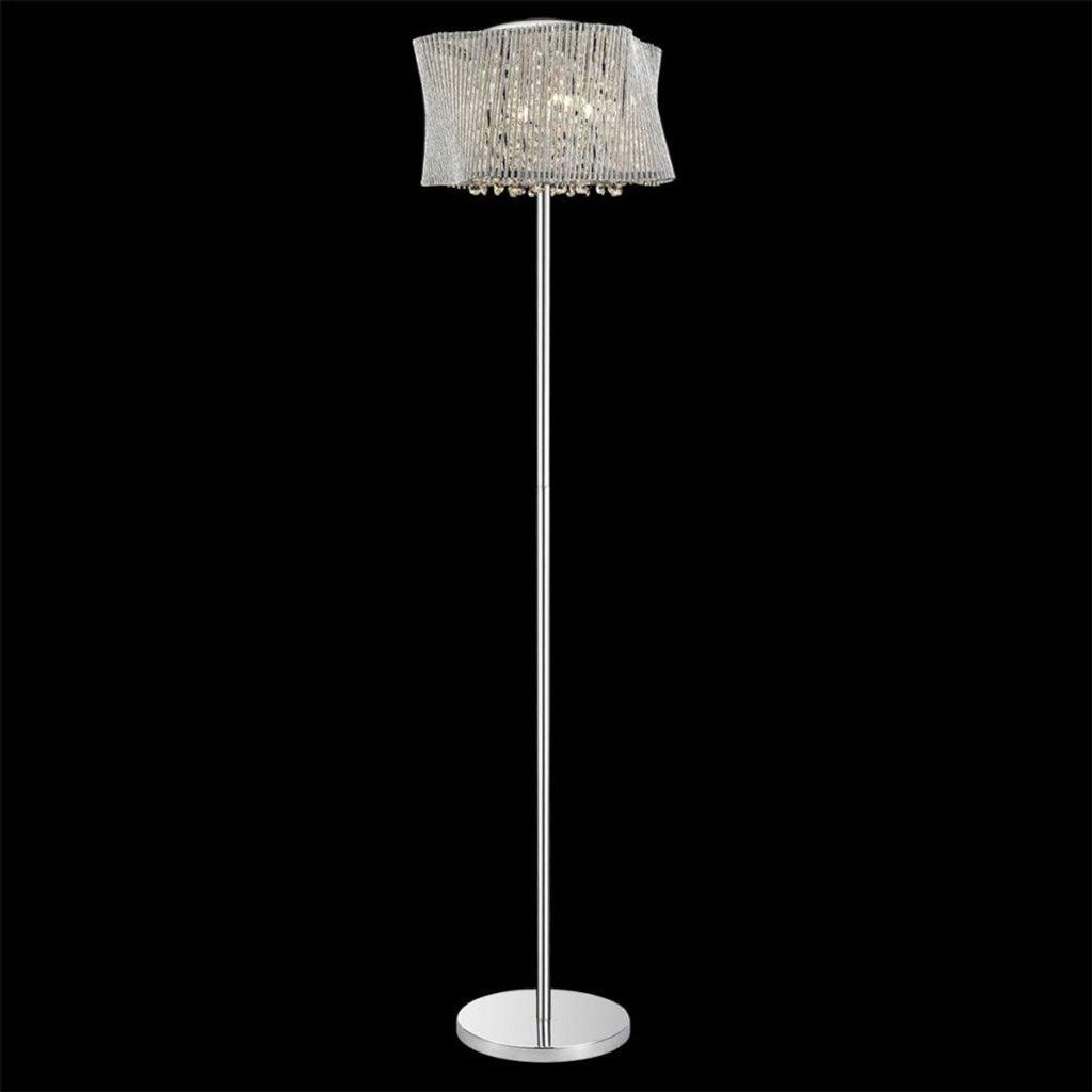 Stehleuchte ZONDA 4xG9/33W, silber/klar, Ø: 40 H: 162 cm, Produktbild 