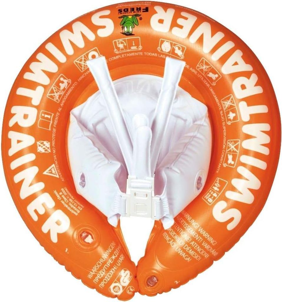 FREDS SWIM ACADEMY SWIMTRAINER Classic Orange - Schwimmhilfe für Kinder (2-6 Jahre) zur Entwicklung von Arm- und Beinbewegungen - Für Anfänger u...