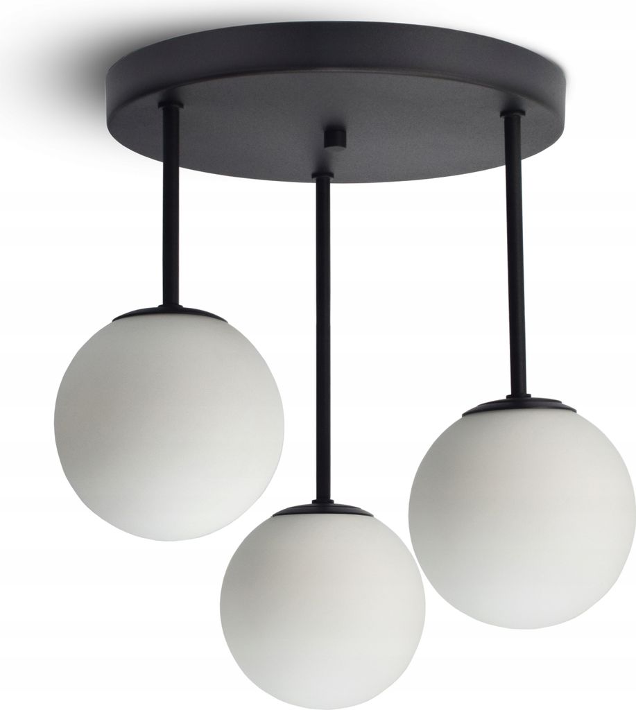 Luxolar Led Deckenleuchte - Hängelampe 3-flammig schwarz Produktbild 1