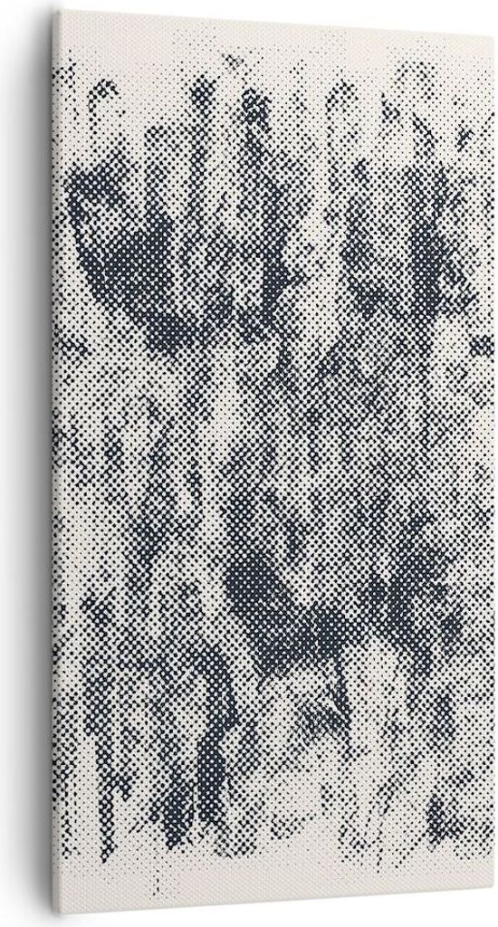 Bild auf Leinwand - Leinwandbild - Einteilig - Schwarz Hintergrund Farbe - 55x100cm - Wand Bild - Wanddeko - Wandbilder - Leinwanddruck - Bilder - ...