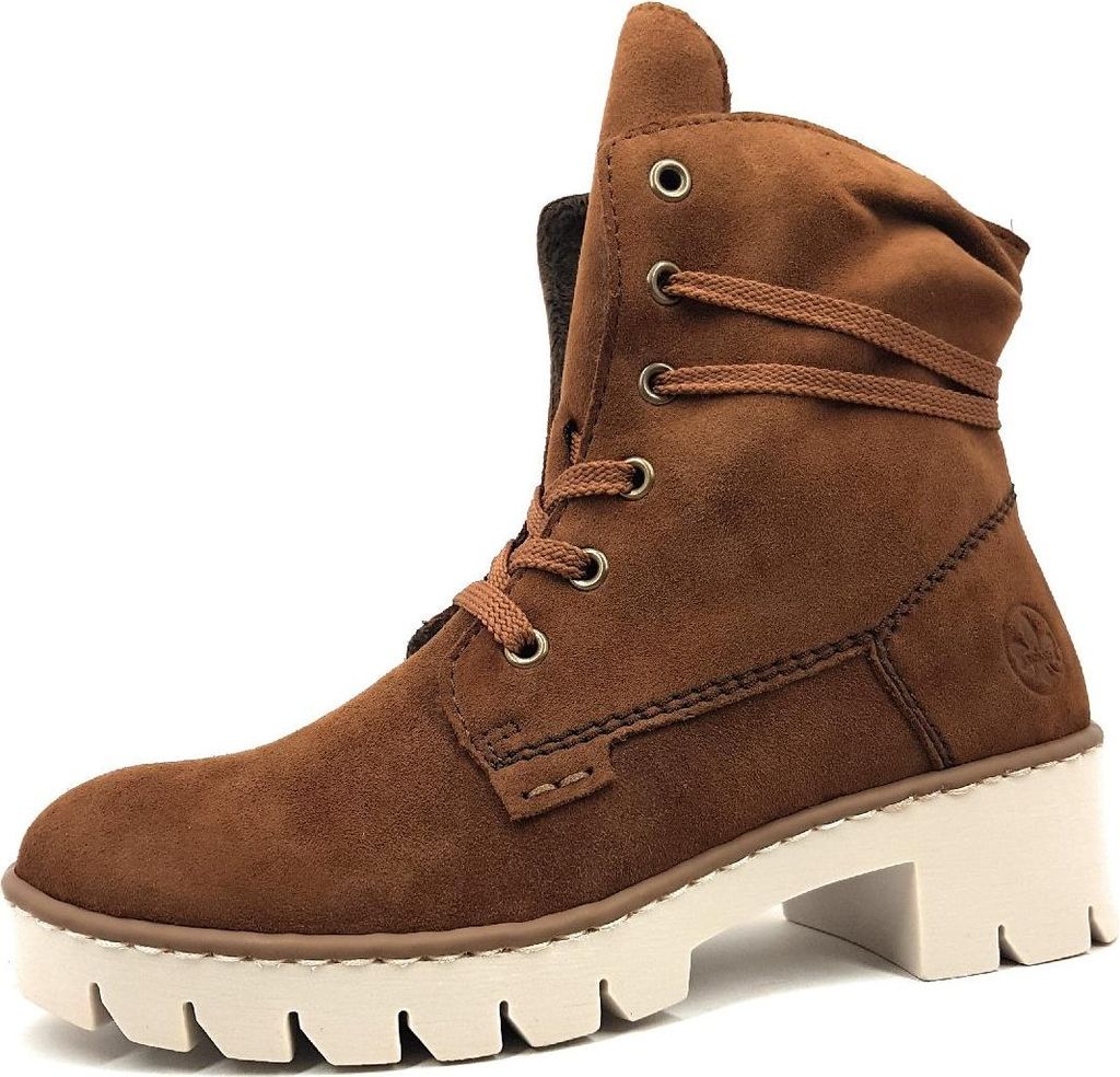 Rieker Damen Schnürstiefel in Braun, Größe 41