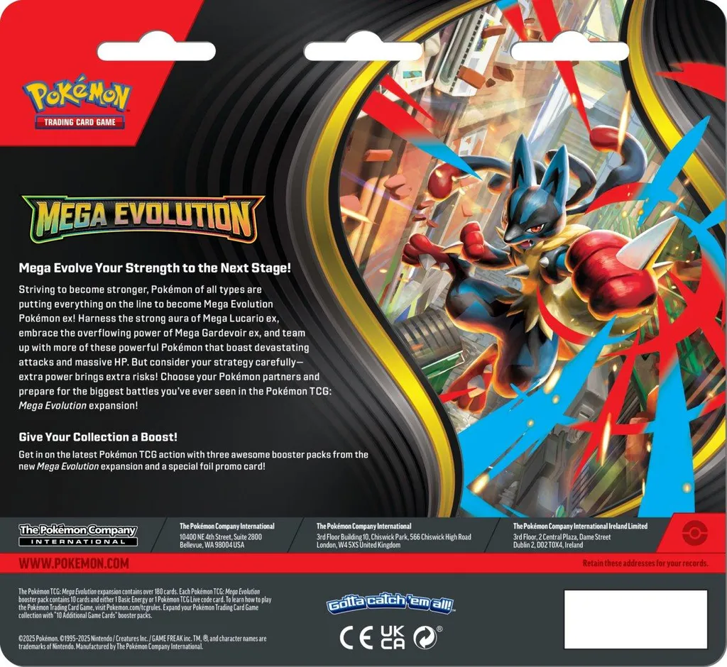 Pokémon Pack de 3 Boosters Évolution Méga Akwakwak pour Collectionneur - 2