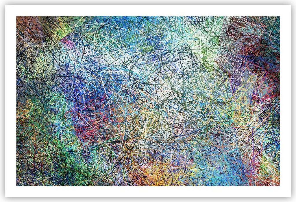 Poster - Poster ohne Rahmen - Abstraktion modern - 91,5x61 cm - Wand Bild - Wanddeko - Wandbilder - Kunstposter - Wandposter - Bilder - Kunstdruck ...