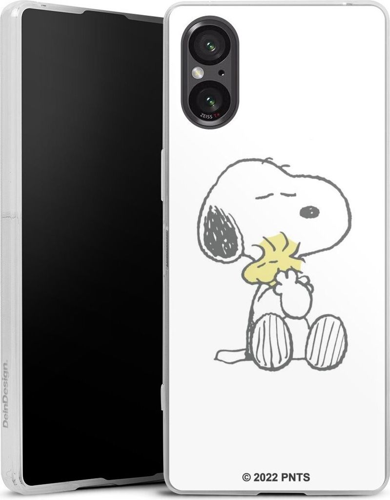 DeinDesign Slim Hülle für Sony Xperia 5 V Silikon Case Ultra Dünn Handyhülle Liebe Peanuts Snoopy