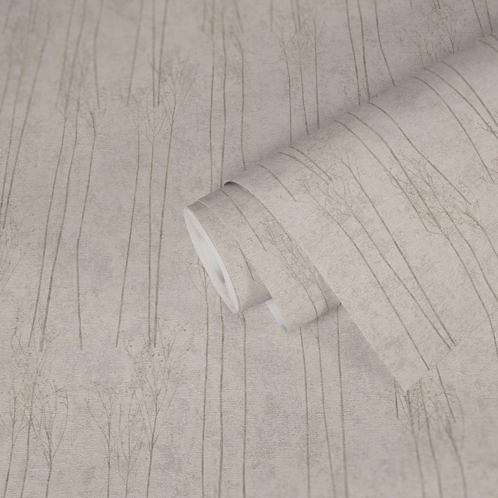 A.S. Creation | Florale Tapete | Vliestapete | Kollektion #Hygge | 386142 | Grau | 10.05 x 0.53 m | Schilfgras | Wohnzim