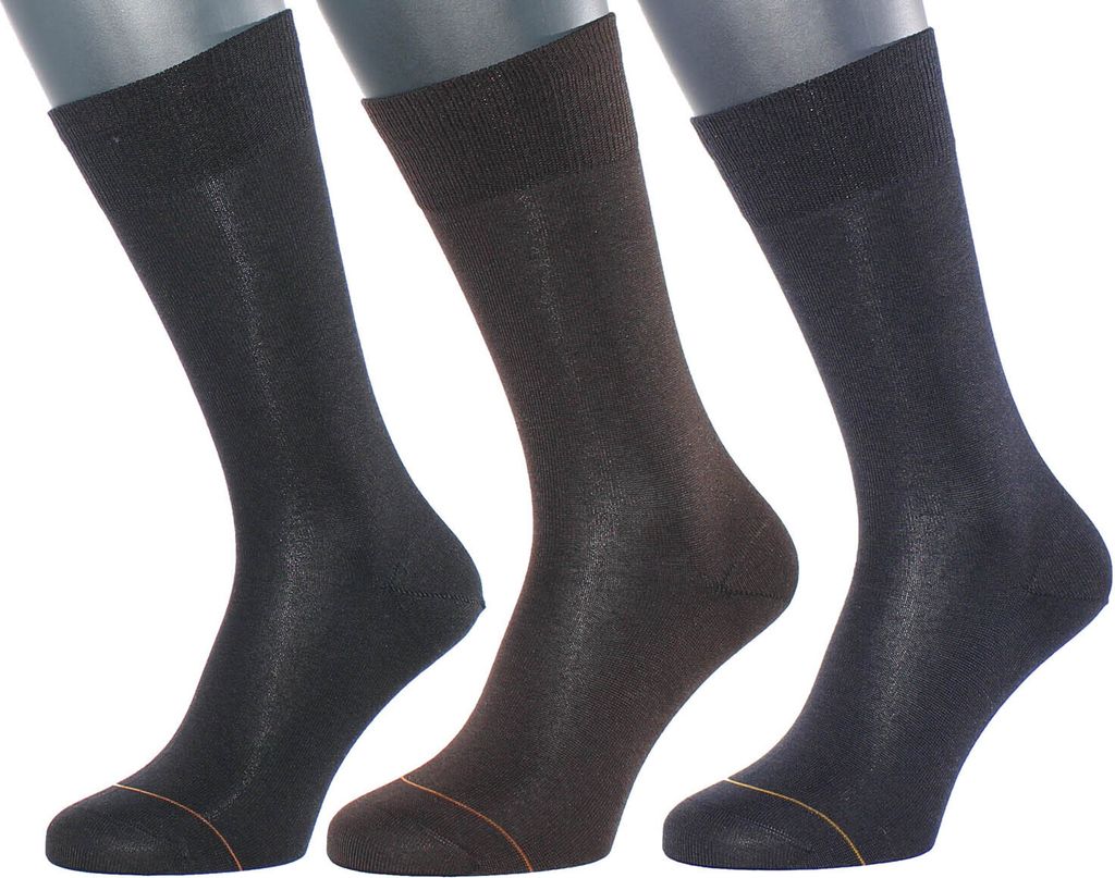 ALBERT KREUZ Business Socken mit Kaschmir Innenseite, Schwarz 48-50