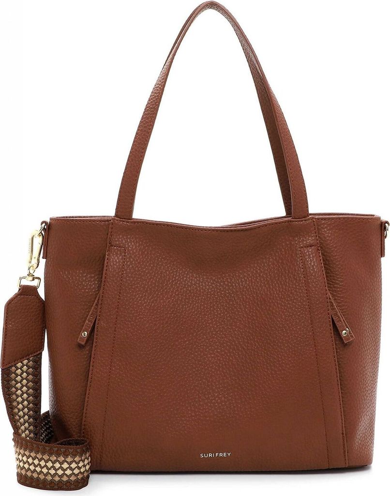 SURI FREY Schultertasche Cory Shopper Cognac braun