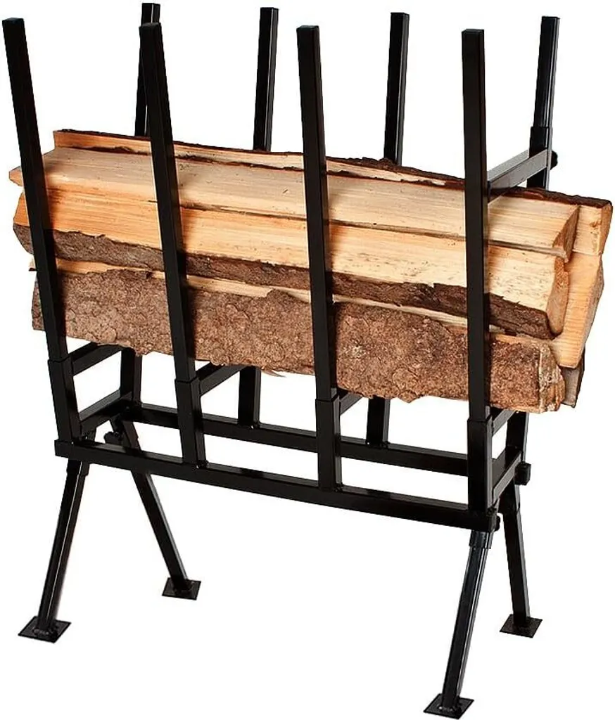 JOIEYOU Chevalet à scier métallique 77x53x102 cm Support bûches 100 kg