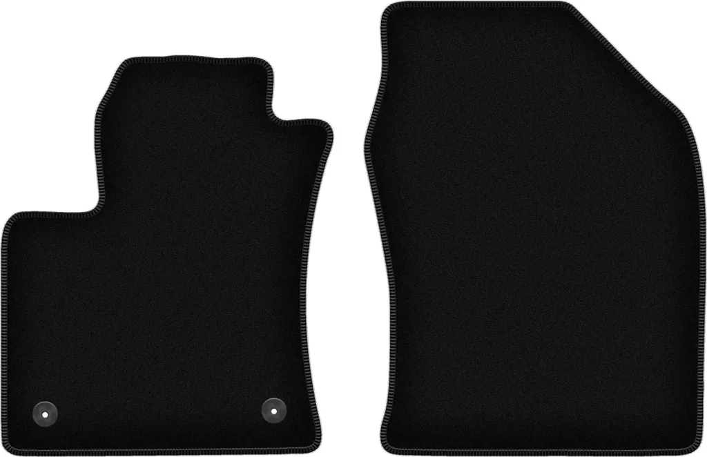 Wielganizator Tappetini anteriori in velluto per Toyota Prius IV (2017-, hatchback) neri, set 2 pz, con fissaggi