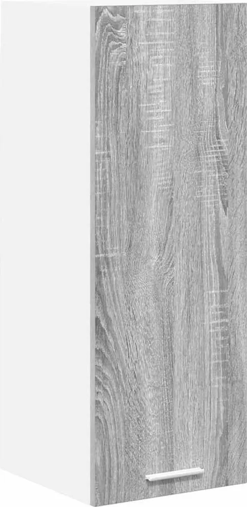 Mobiletto Pensile SYFAX™ 30x80 cm Bianco Grigio Sonoma | Arredo Versatile