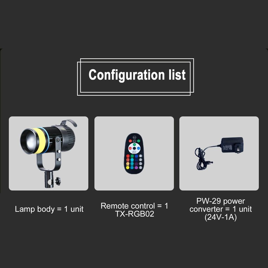 COB-RGB-Farbfotobeleuchtung, CRI 96+, 1500 lm, 5500 Lux, dimmbar, 2700 K–6500 K, LED-Videoleuchte, US-Stecker