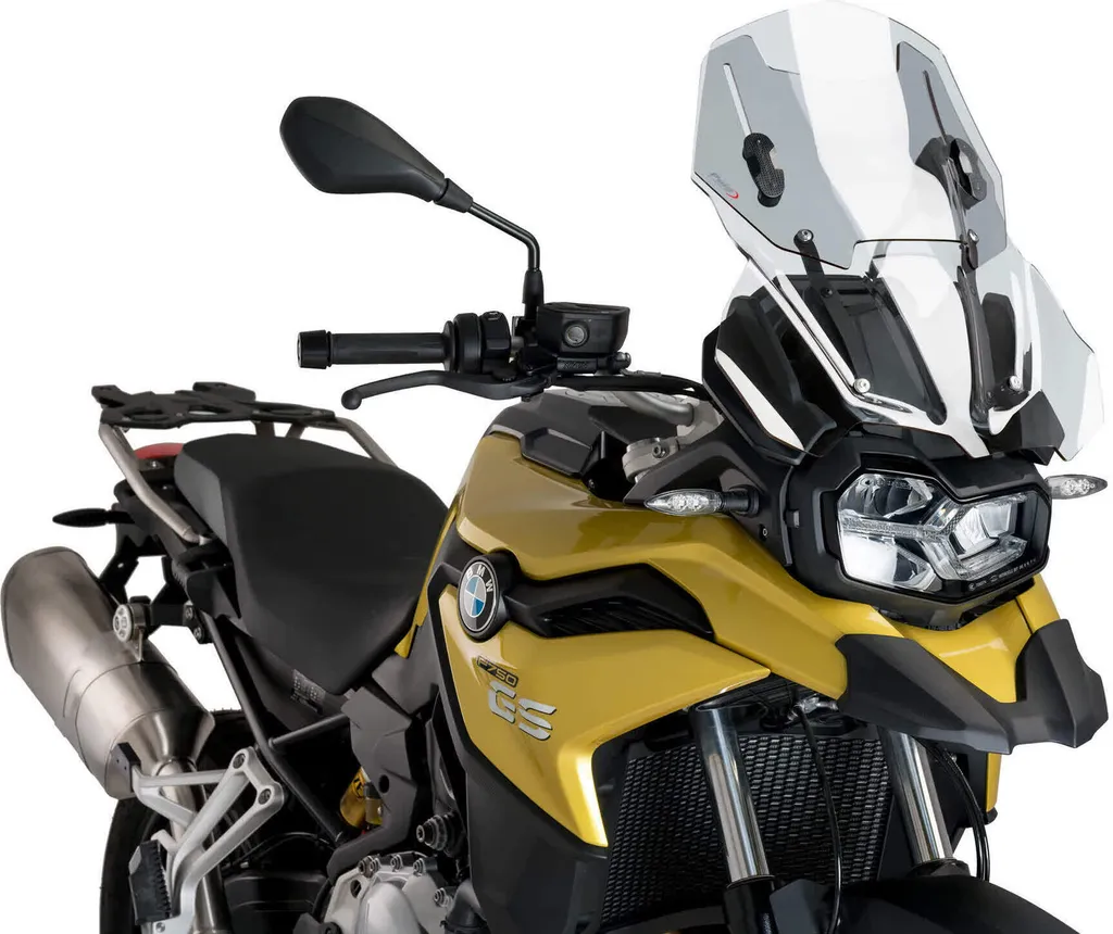 Bulle PUIG 3178W transparente et réglable : Protection BMW F850GS