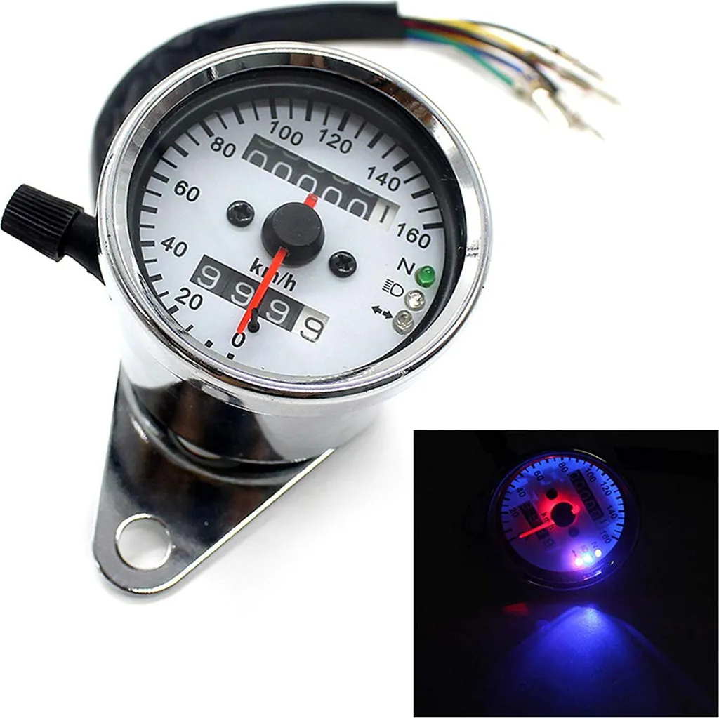 Moto tachimetro tachimetro LED dietro Honda Cafe Racer placcatura
