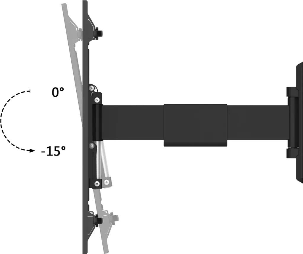 Support Mural PureMounts PM-EASYFLEX-65 Inclinable et Pivotant VESA 600
