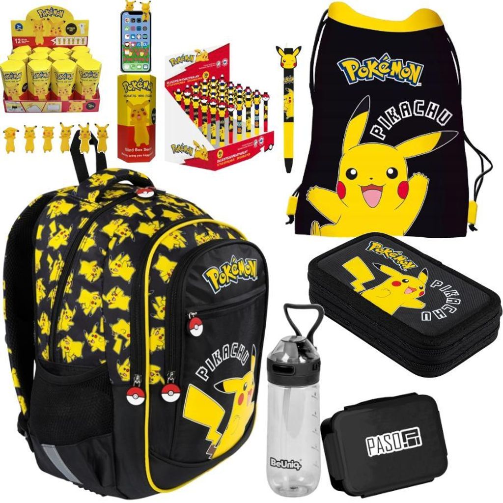 Schulrucksack Set POKEMON – 7-teilig – St. Majewski + figur Produktbild 