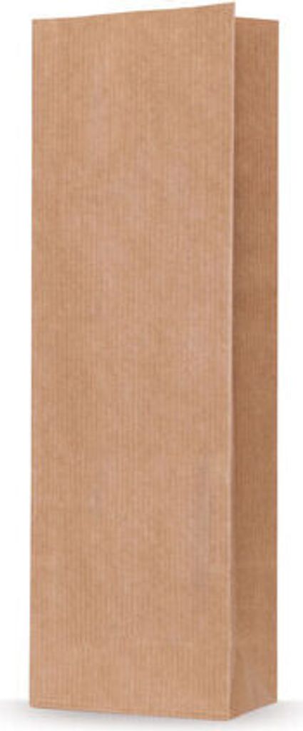 500x Blockbodenbeutel Natron Kraftpapier braun 55 + 30 x 175mm