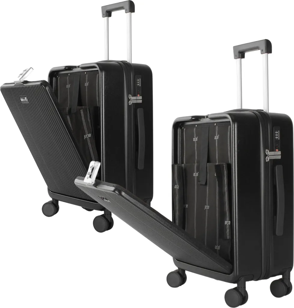 Valise Aga Travel MR4671 Jaune Clair Rigide à 4 Roues 360° Sécurisée - 3