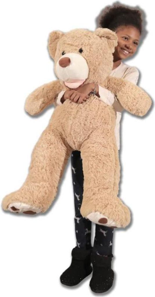 Riesiges Plüschtier Teddybär Pouf 100 cm, Beige