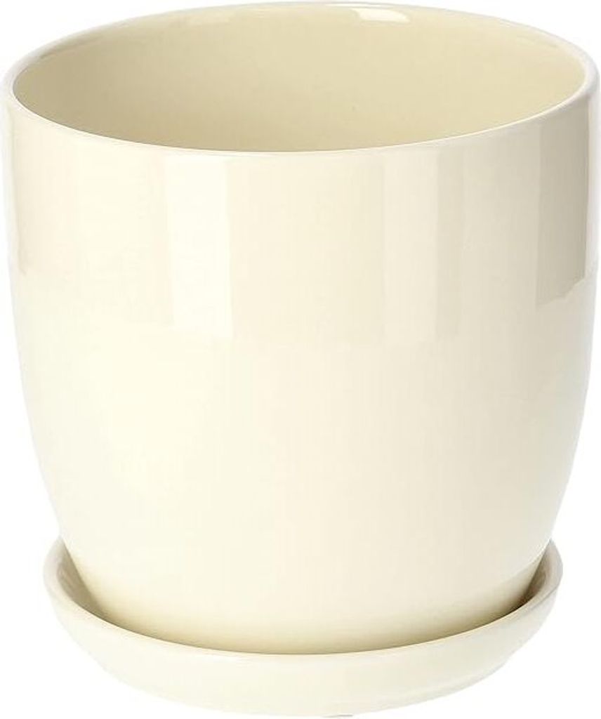 Pot De Fleurs Haut Blanc Brillant – 53 Cm – NEUF - Jardin & Plantes