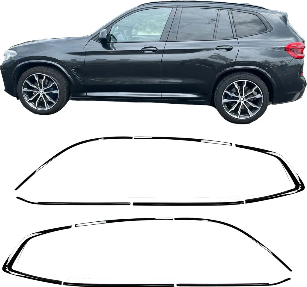 Rénovez vos Cadres de Fenêtre BMW X3 - Finition Noir Brillant Pro