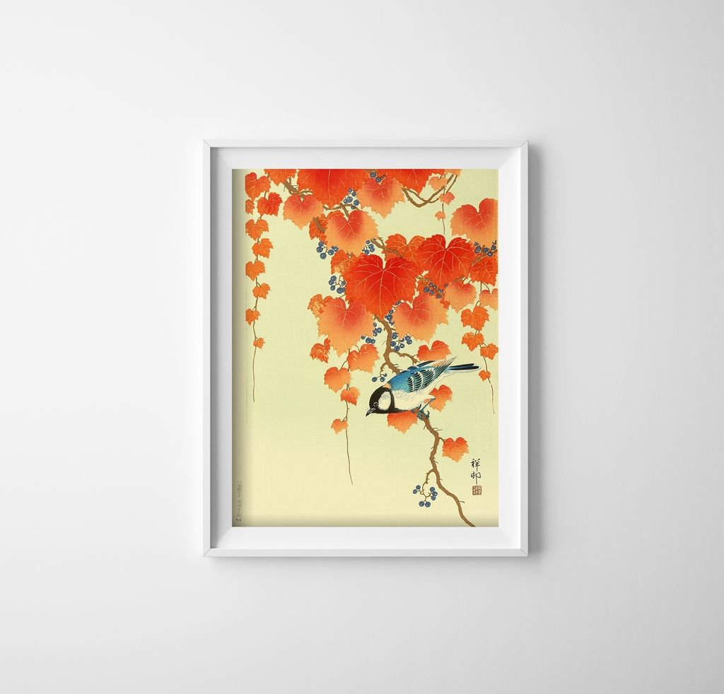 Poster - Canvas - Leinwand - 21 cm x 29,7 cm - Fotoposter - Leinwandkunst - Vogel