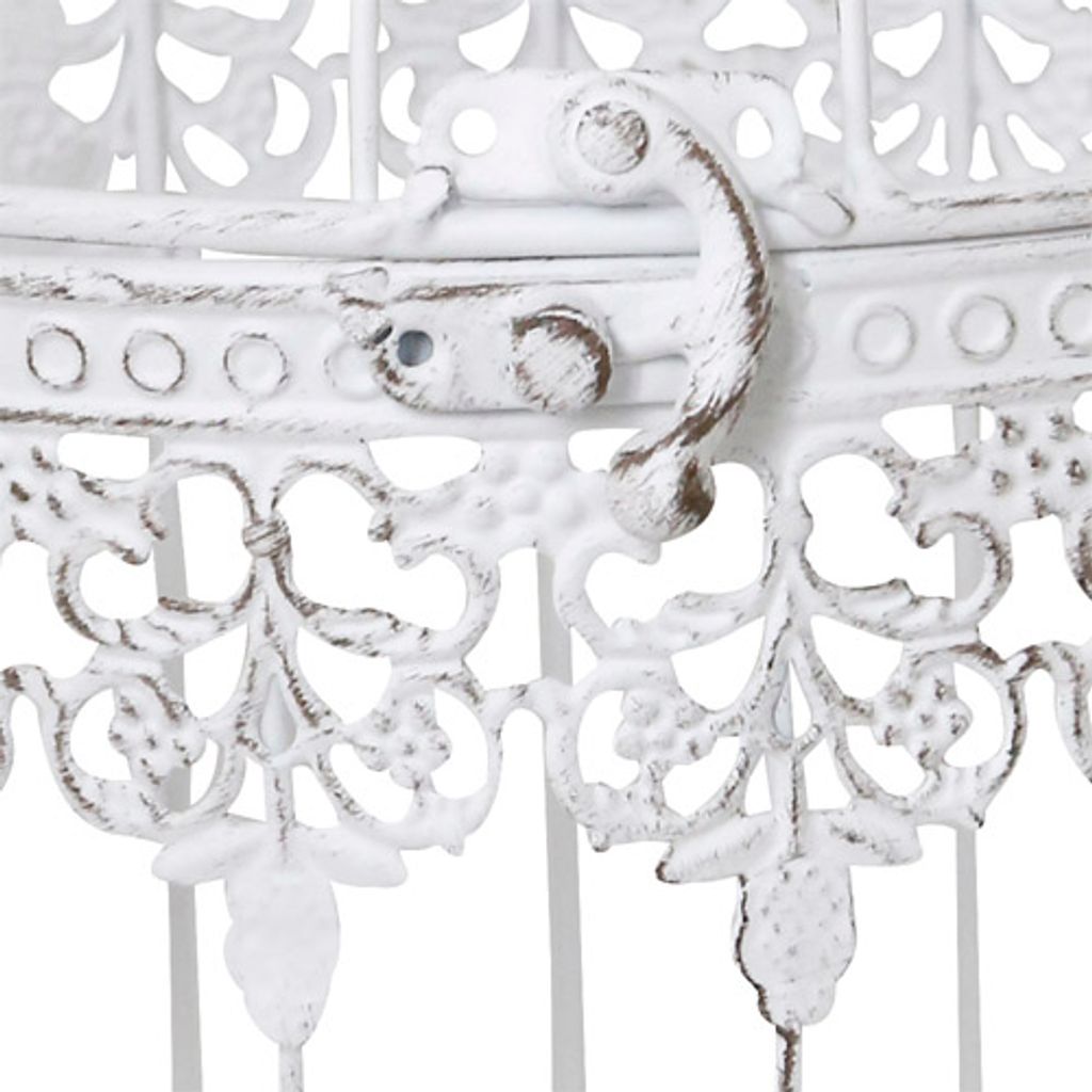 Deko-Vogelkäfig FRIDA weiß shabby chic Käfig mit