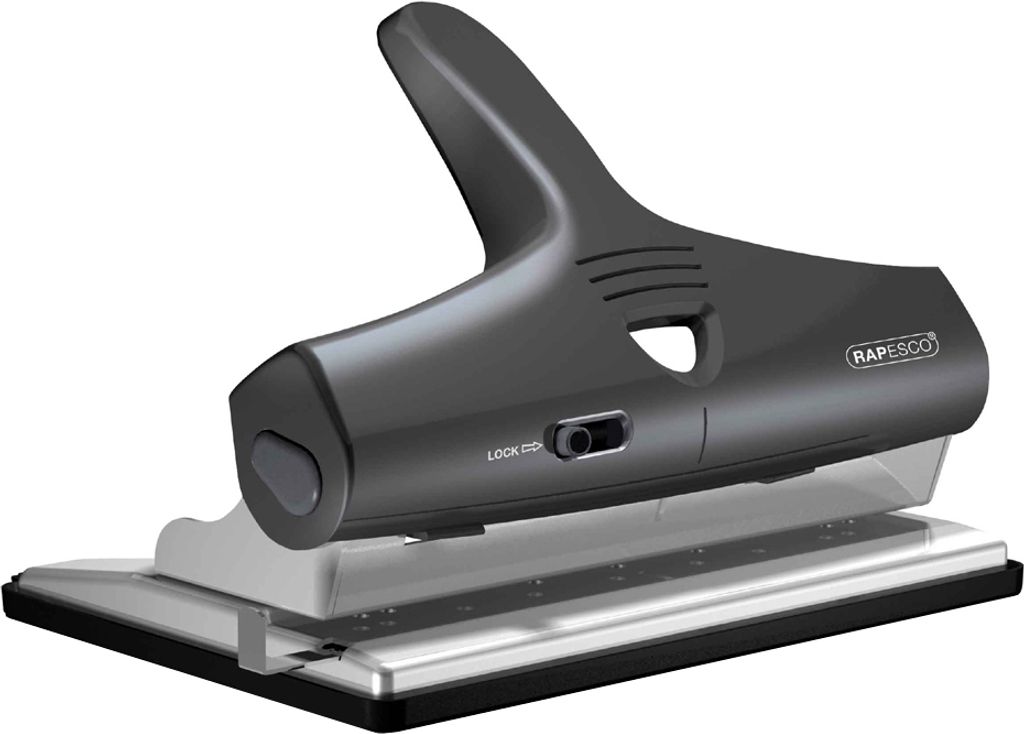 RAPESCO Mehrfachlocher ALU 2/3/4-Fach Lochung Stanzleistung: 32 Blatt schwarz