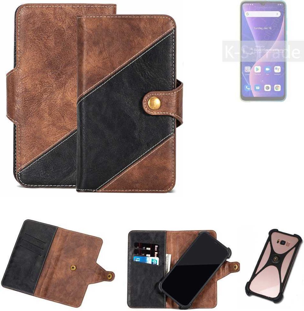 K-S-Trade Handyhülle Schutzhülle Bookstyle Case kompatibel mit Blackview Oscal C60 Klapphülle Cover Hülle Schutztasche 1x