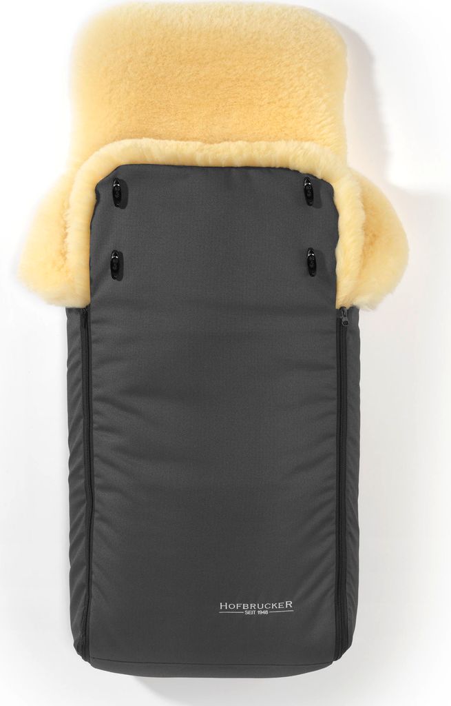 Hofbrucker Lammfell-Fußsack Luxus für Kinderwagen und Buggy