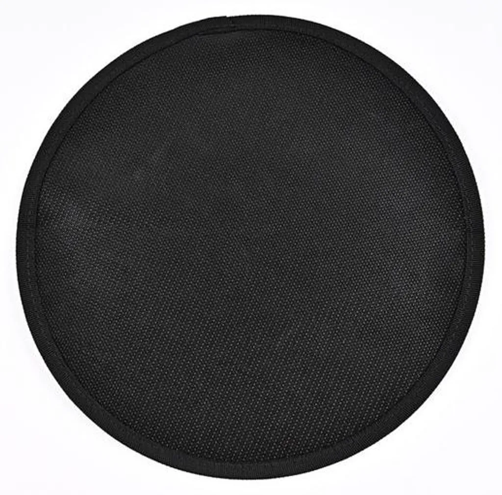 Tapis isolant thermique pour barbecue et brasero - Diamètre 122 cm noir