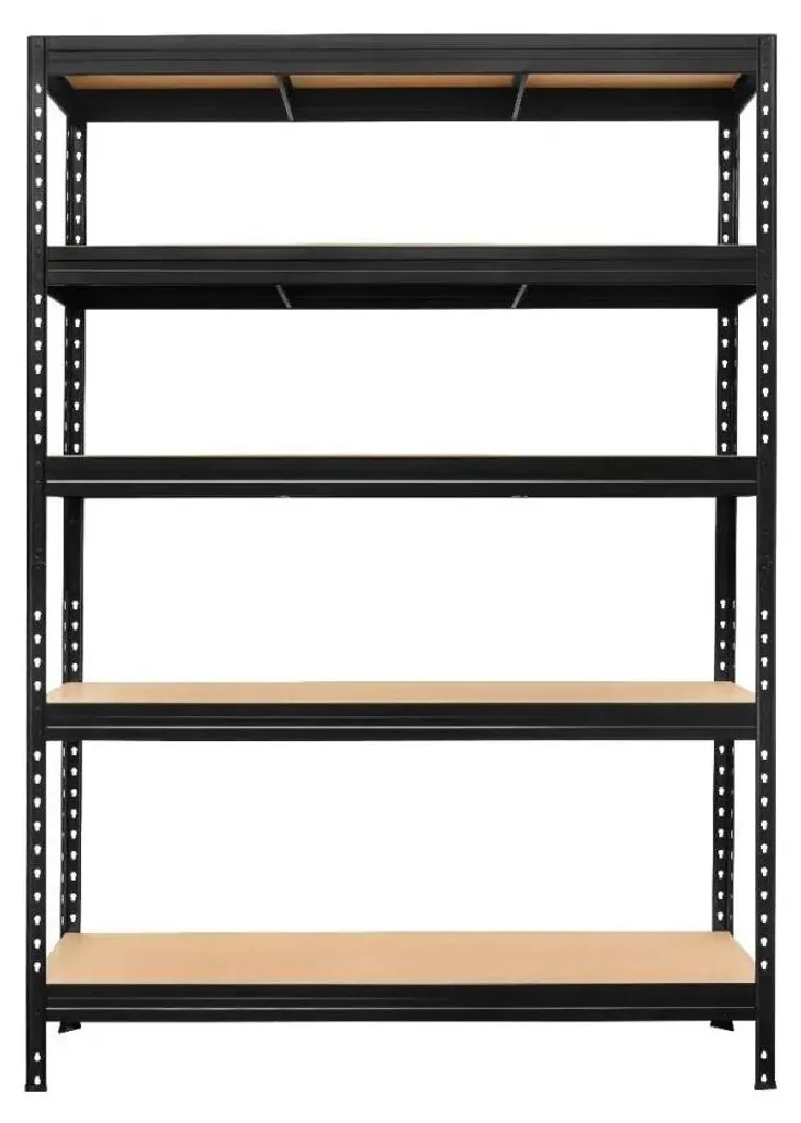 Rayonnage PRAKTIK 275kg par Niveau 180x120x45 cm Acier Noir Robuste