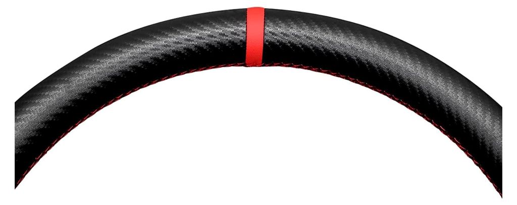 Auto-Lenkradbezug für Dodge RAM Matt Kohlefaser + Wildleder Hand Nähen Auto Lenkradhülle für Dodge RAM 2009–2010