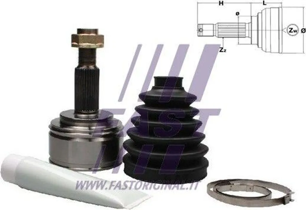Soufflet de transmission FAST FT25093K Kit de joints pour Master III