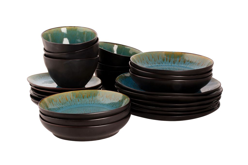 Palmer Lotus Geschirr Set, 24-teilig, Steinzeug, Produktbild 