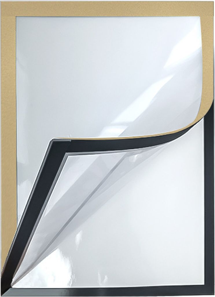 Selbstklebender Rahmen, magnetischer Bildhalter mit transparenter Abdeckung, wandmontierter Poster-Displayrahmen für Bilder und Dokumente