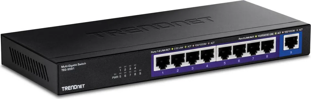 TRENDnet Switch Multi-Gigabit 9 Ports avec 2.5G et SFP+ 10G Haute Vitesse