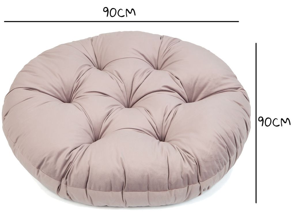 Hängesessel Kissen Samt Polster Bodenkissen für Produktbild 3