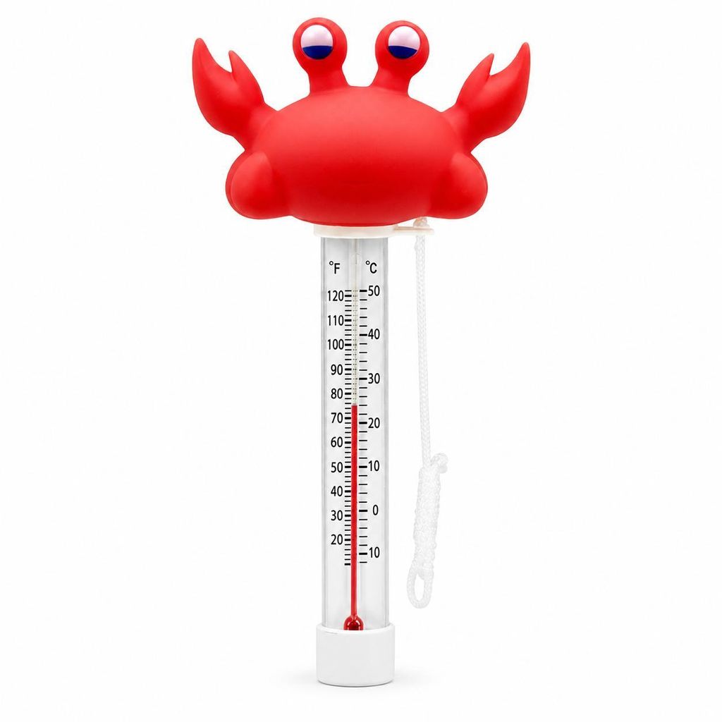 Pool Wasserthermometer Kinder Design Krabbe schwimmend Produktbild 