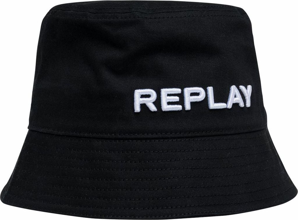 REPLAY Fischerhut Hut Bucket Hat Black schwarz