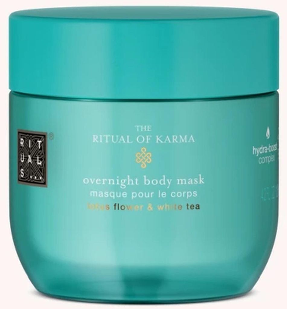 Rituals The Ritual of Karma Overnight Body Maske, Frauen, Feuchtigkeitsspendend, Weichmachend, 125 ml, Topf, Gel, Blumen