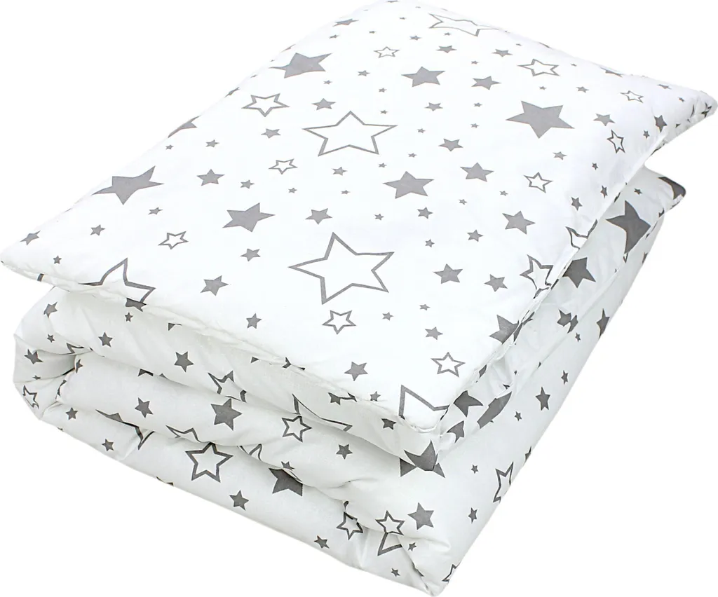 Parure de Lit Enfant Complète avec Couette Moelleuse et Oreiller Étoile
