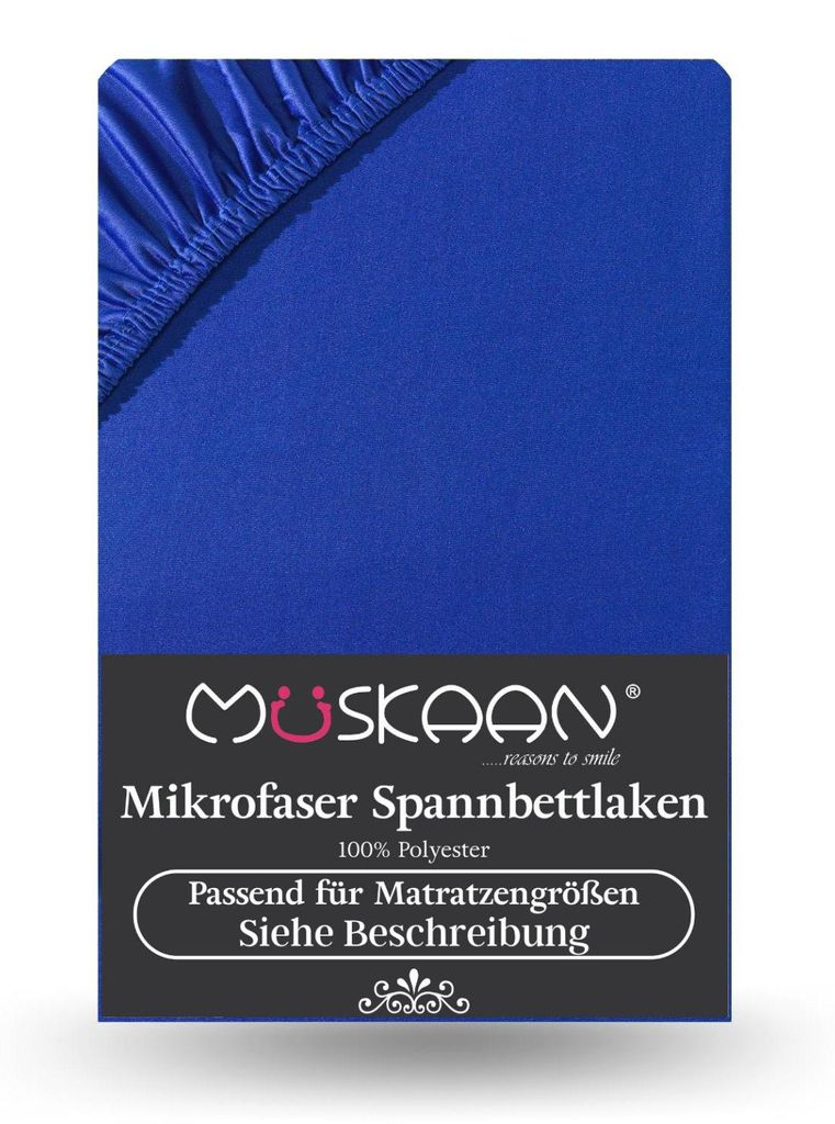 Mikrofaser Spannbettlaken 180x200 cm - 200x220 cm + 40 cm Produktbild 