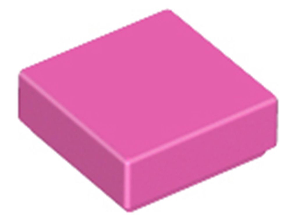 Lego 1x1 Fliesen 3070 - 50 Stück Dunkles Pink