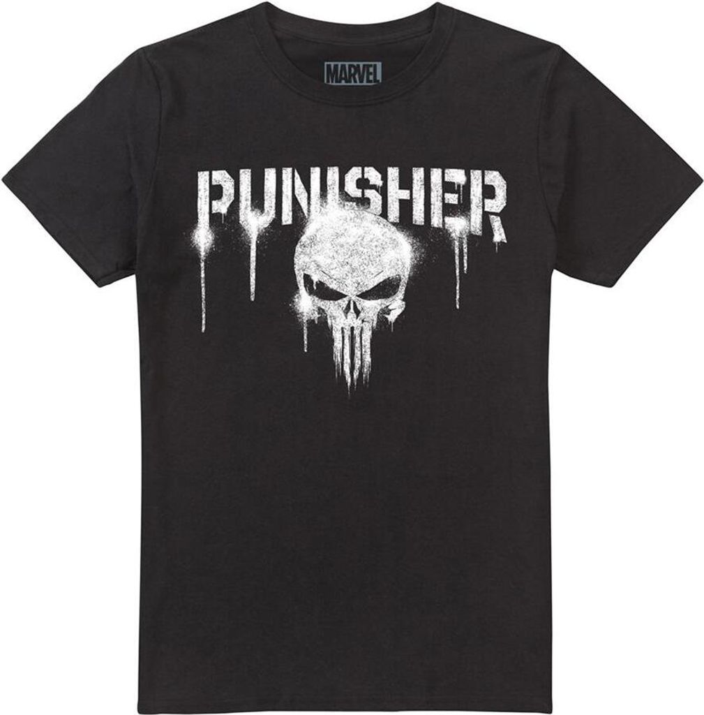 The Punisher - T-Shirt für Herren TV15171 (5XL) (Schwarz)