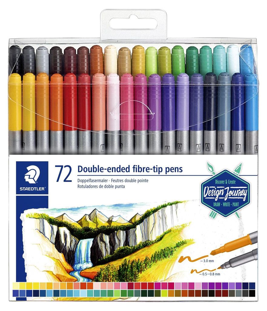STAEDTLER® 3200 TB72 Fixy s hrotem D, 72 ks Obrázek produktu 